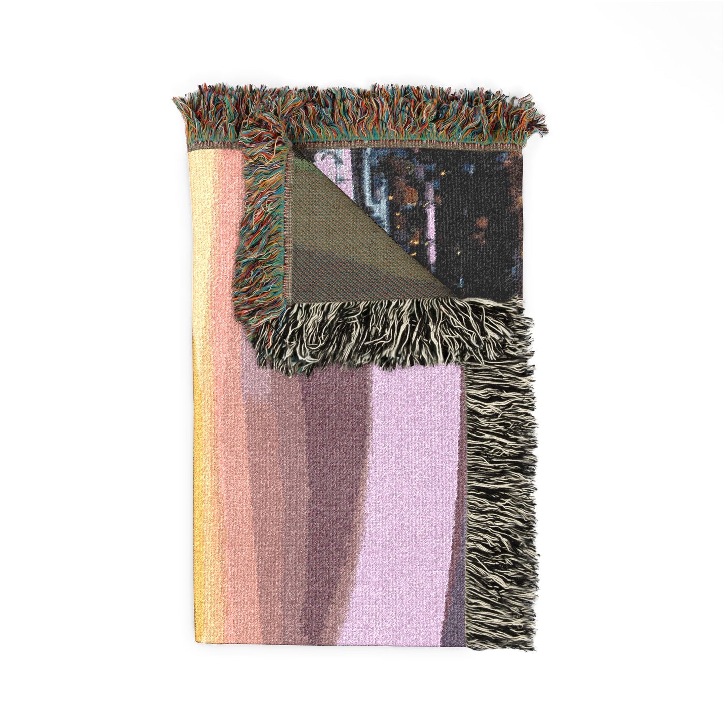 Baldy Awakens Breckenridge Woven Blanket - Mountain Town Sunrise Throw