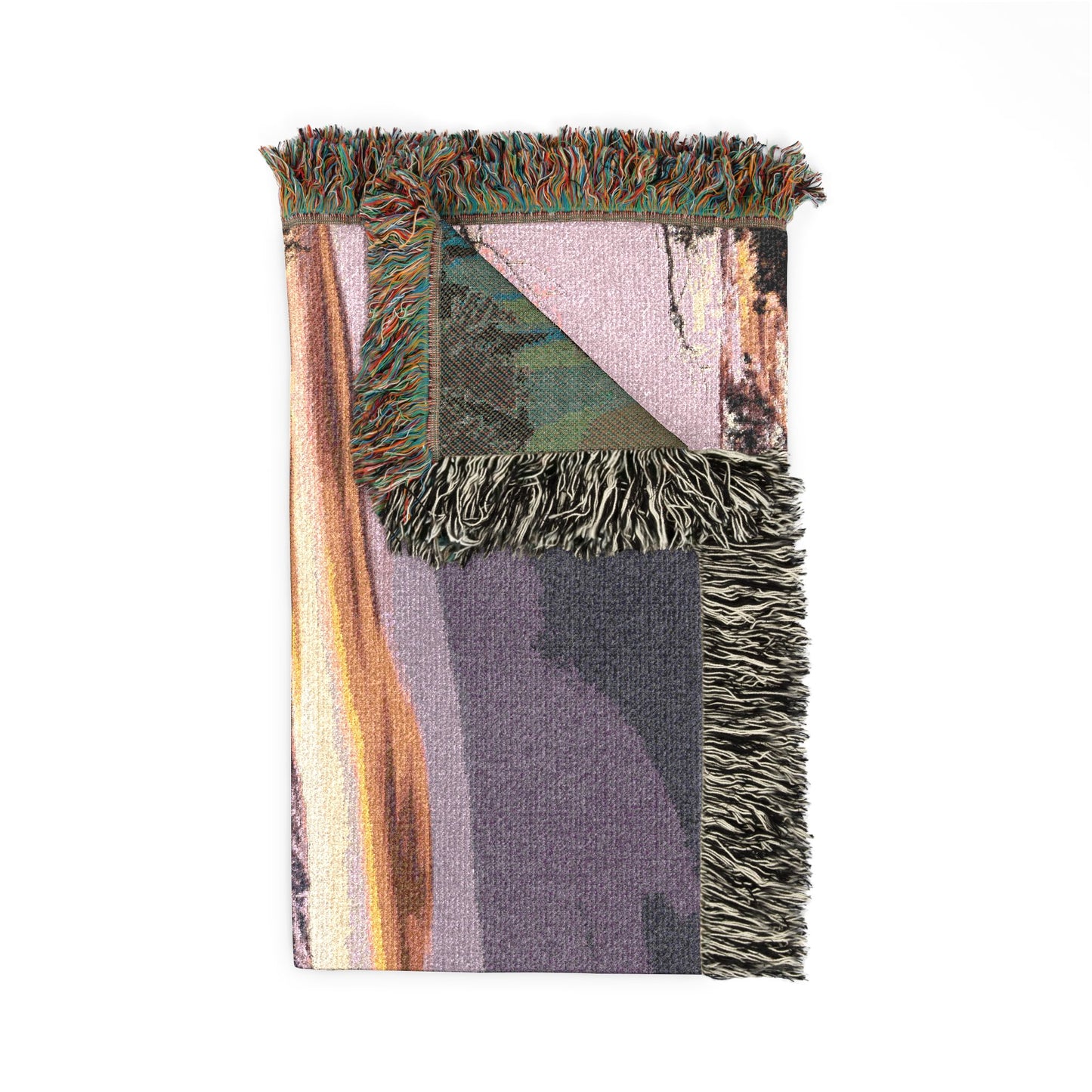 Ten Miles of Alpenglow Woven Blanket — Summit County Colorado Landscape Throw