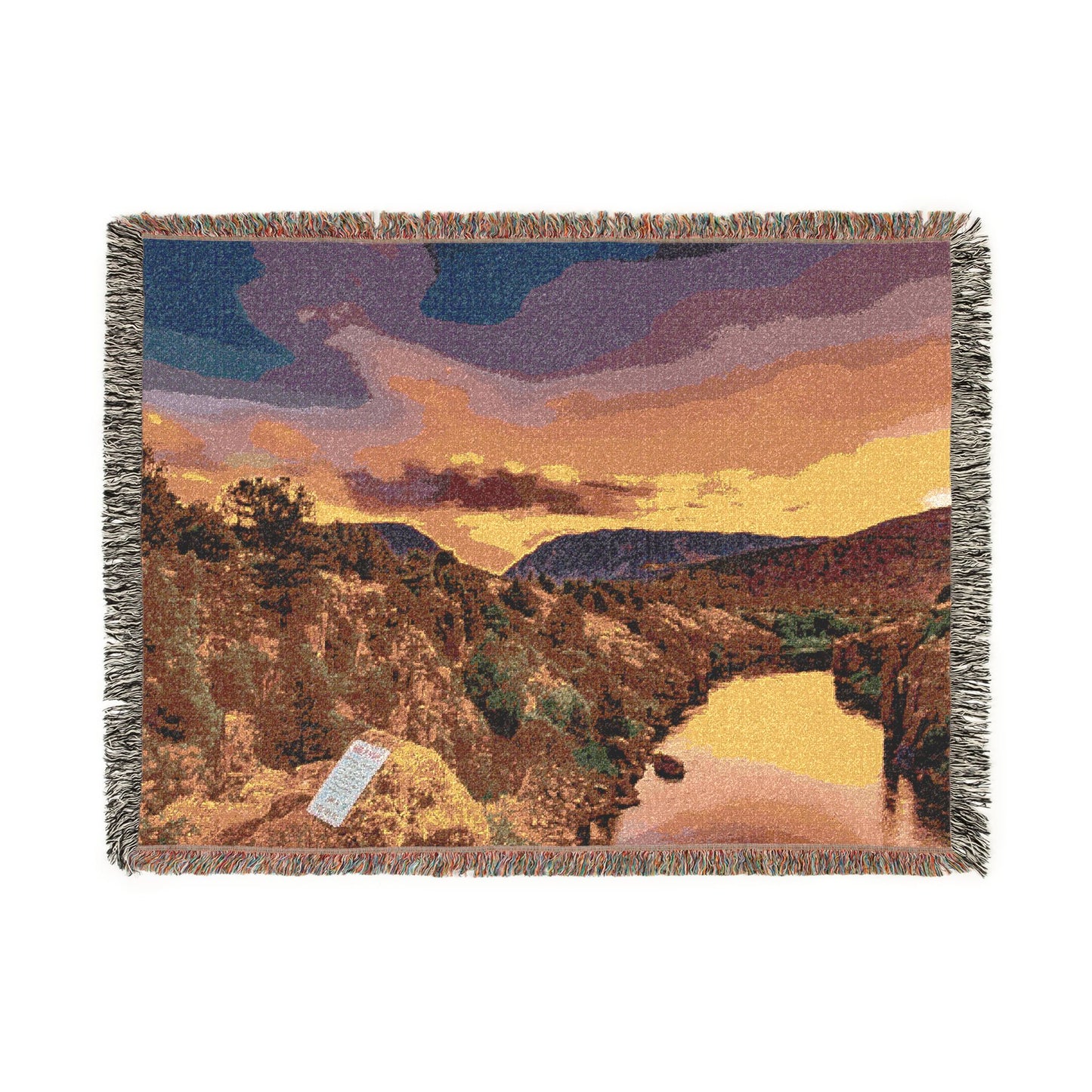 Radium River Radiance Woven Blanket — Colorado Hot Springs Throw