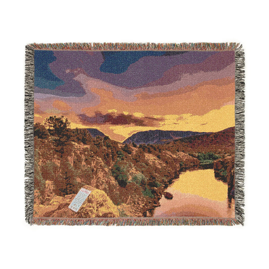 Radium River Radiance Woven Blanket — Colorado Hot Springs Throw