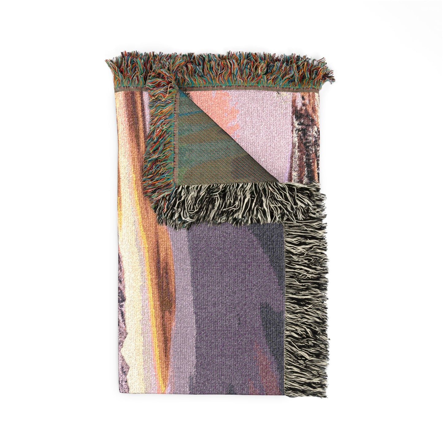 Ten Miles of Alpenglow Woven Blanket — Summit County Colorado Landscape Throw