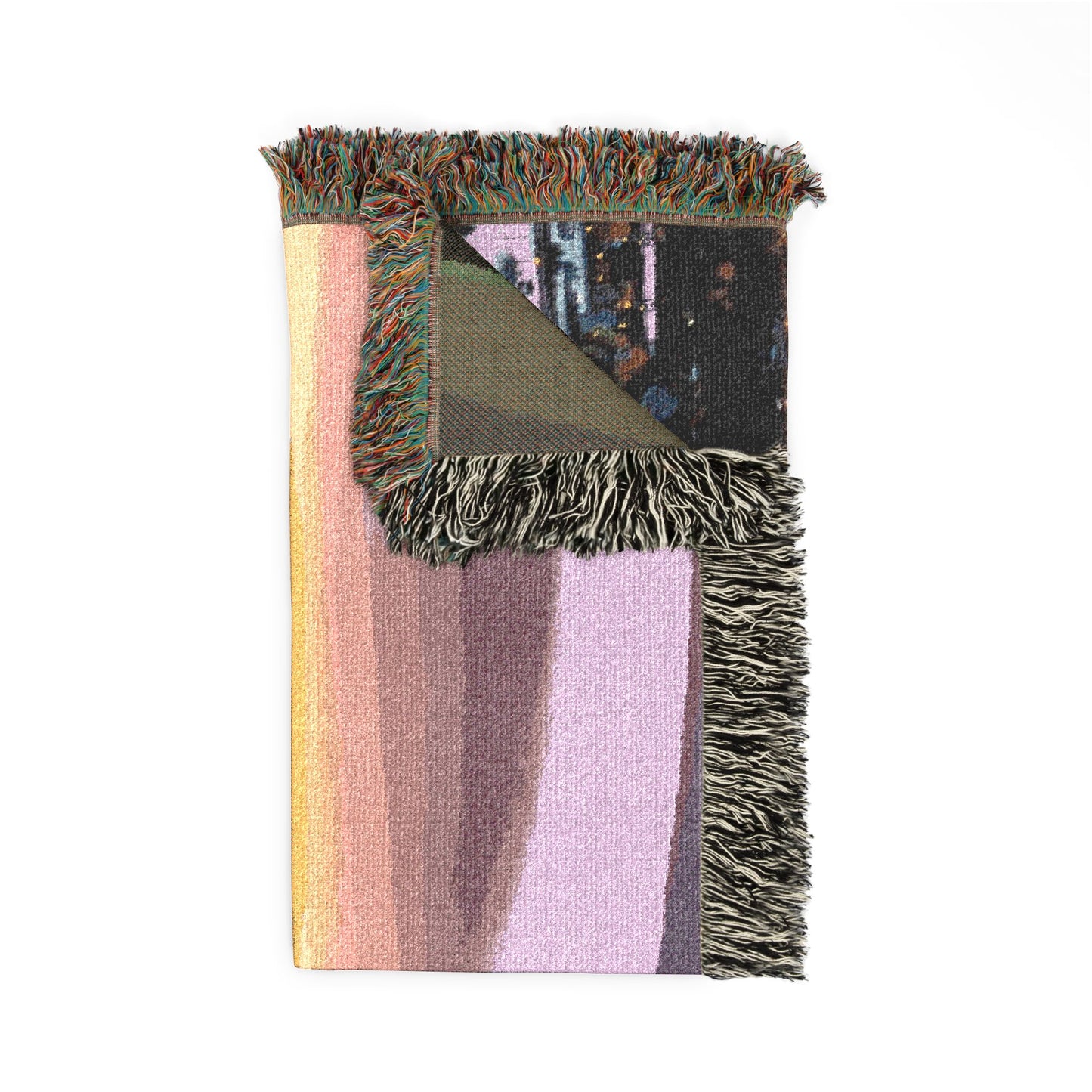 Baldy Awakens Breckenridge Woven Blanket - Mountain Town Sunrise Throw