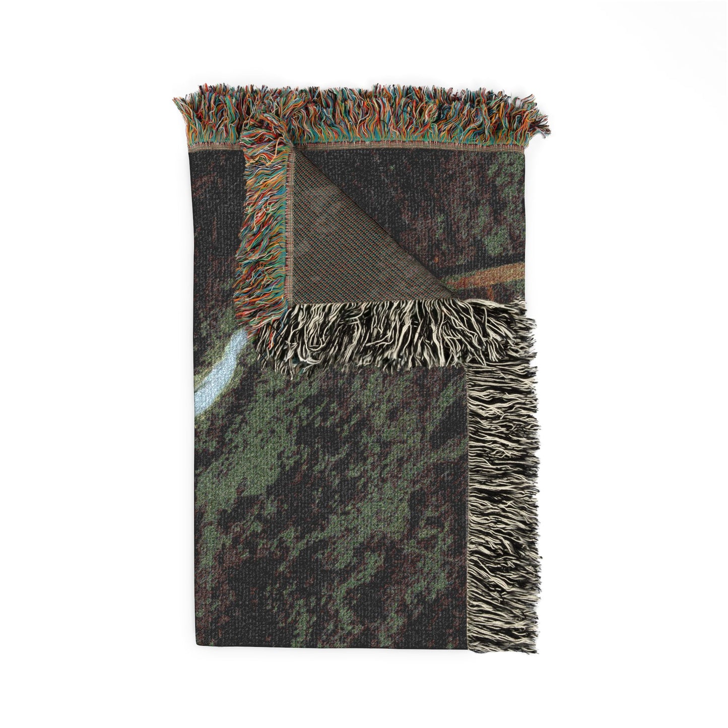 Bridge Over the Twins Woven Blanket — Devil's Den Waterfall Throw