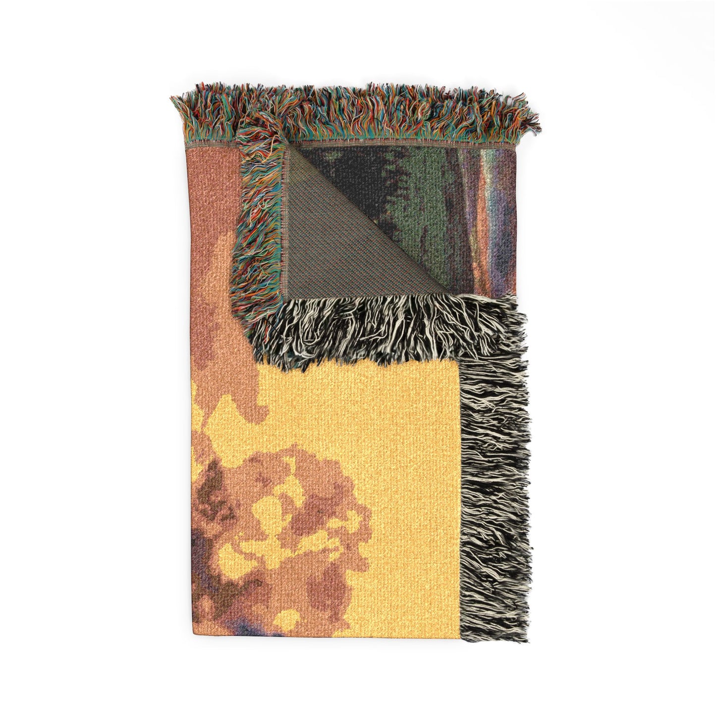 Breckenridge Phoenix Mountain Woven Blanket — Sunset Ski Resort Throw