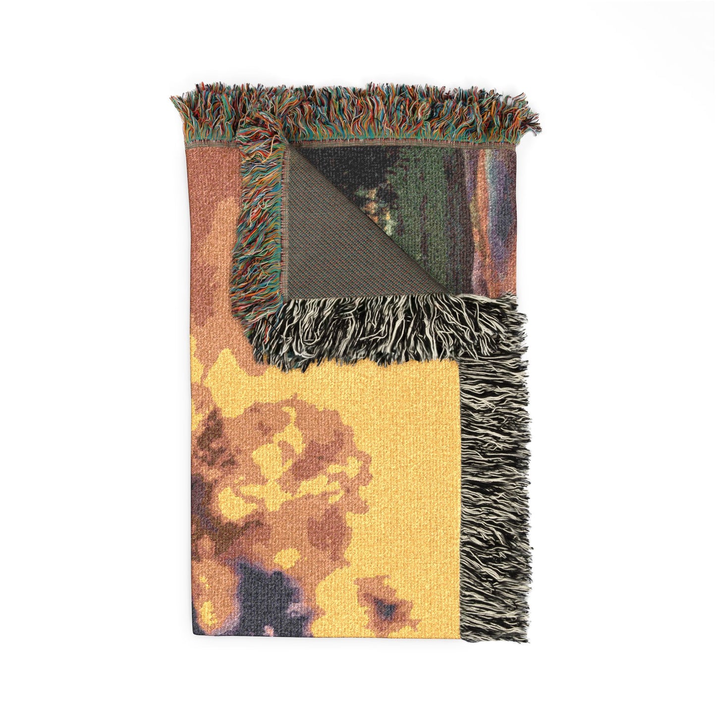 Breckenridge Phoenix Mountain Woven Blanket — Sunset Ski Resort Throw