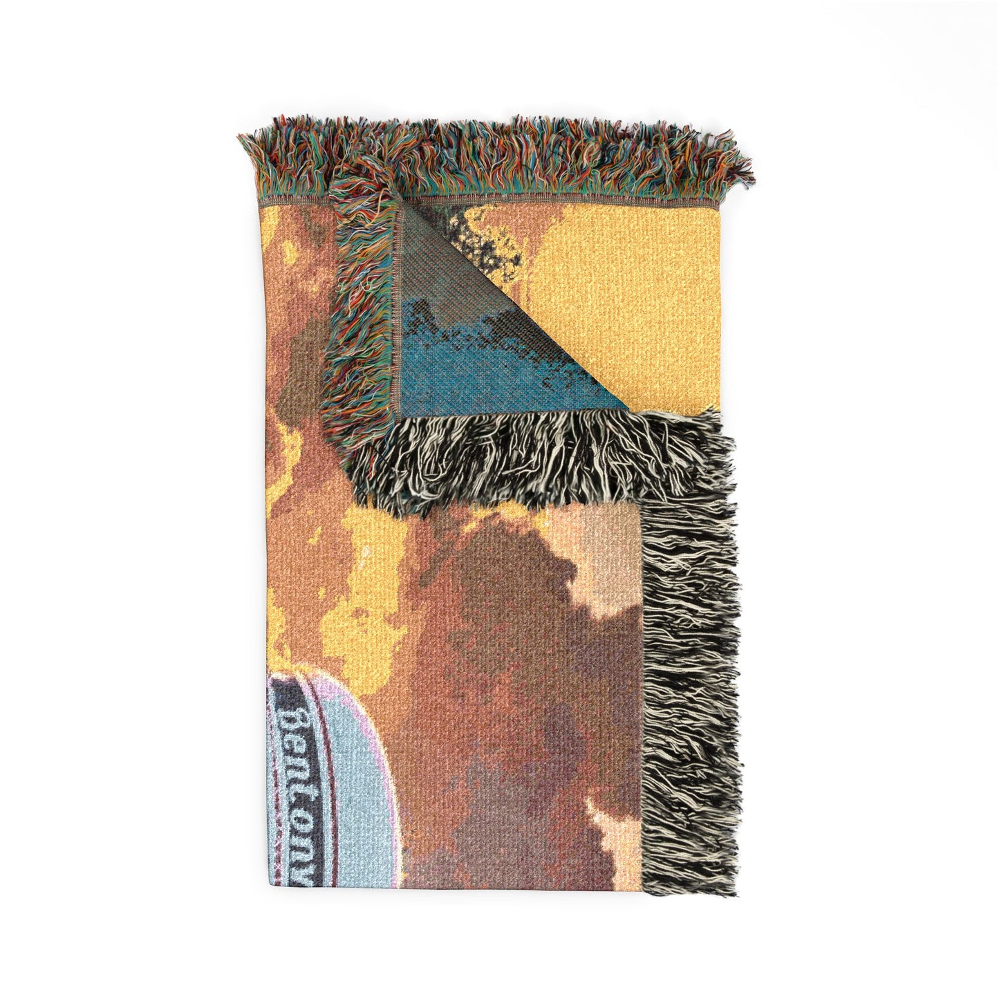 Bentonville Sunset on Tap Woven Blanket — Arkansas City Landmark Throw