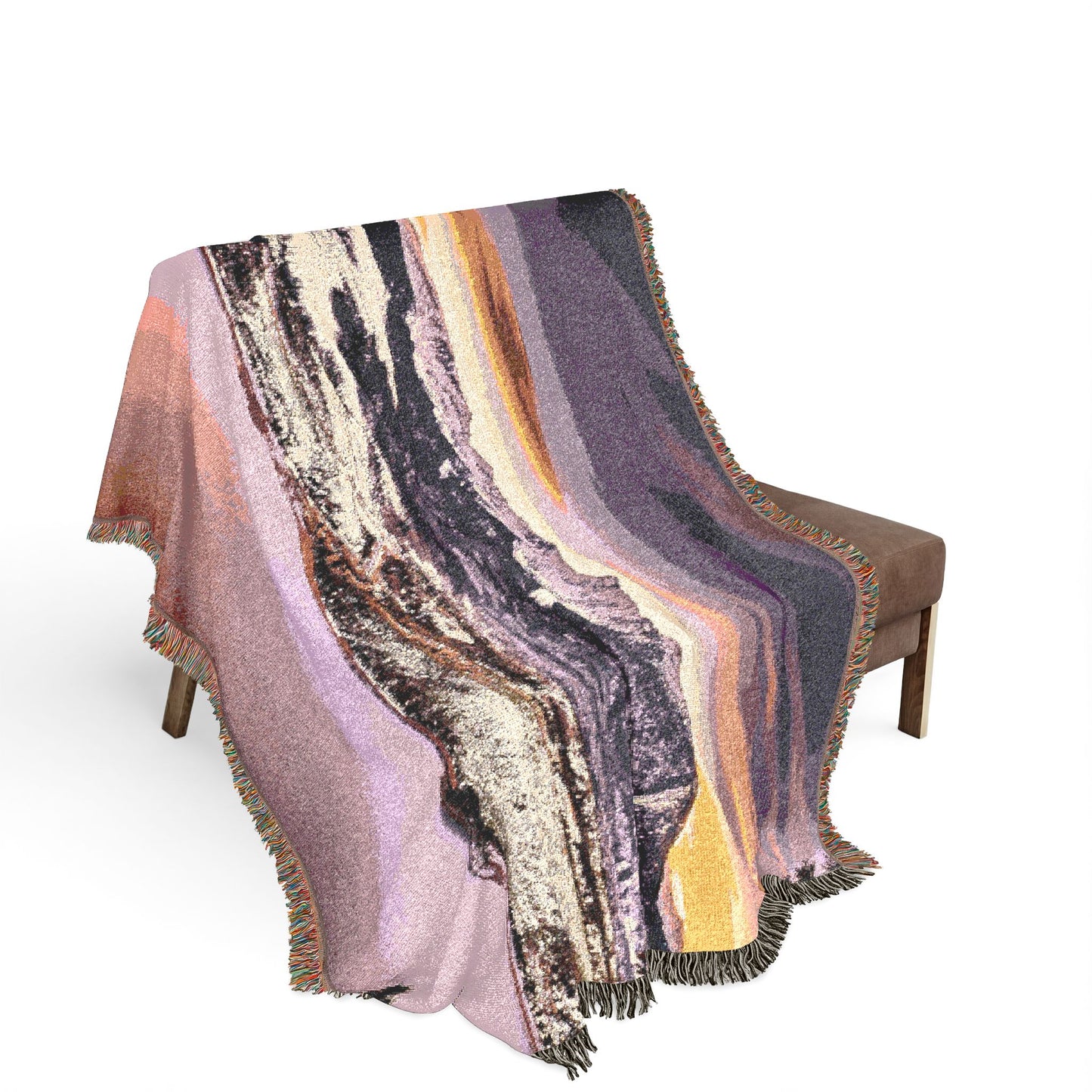 Ten Miles of Alpenglow Woven Blanket — Summit County Colorado Landscape Throw
