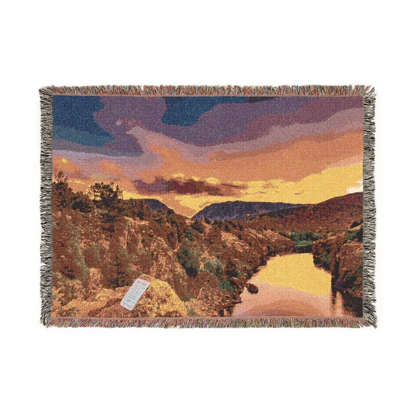 Radium River Radiance Woven Blanket — Colorado Hot Springs Throw