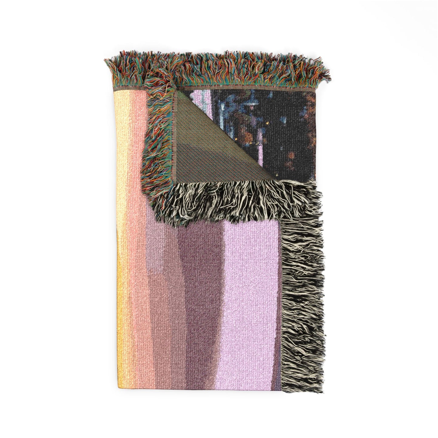 Baldy Awakens Breckenridge Woven Blanket - Mountain Town Sunrise Throw