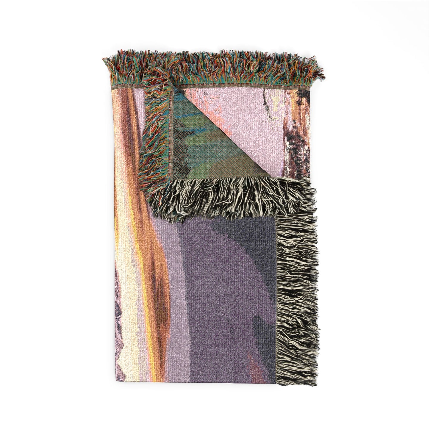 Ten Miles of Alpenglow Woven Blanket — Summit County Colorado Landscape Throw