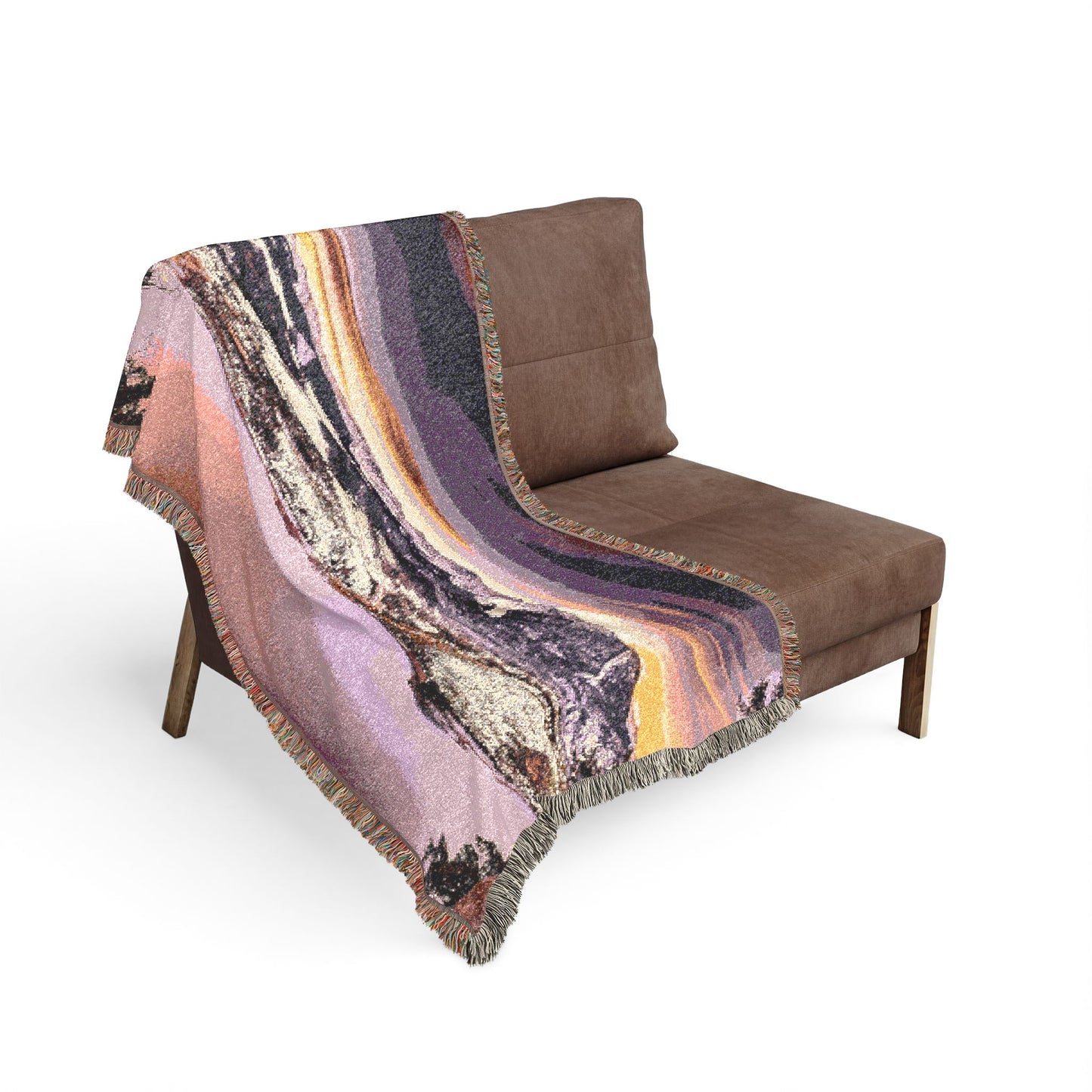 Ten Miles of Alpenglow Woven Blanket — Summit County Colorado Landscape Throw