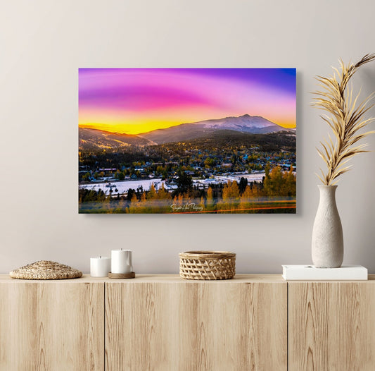 Baldy Awakens Breckenridge – Colorado Sunrise Mountain Canvas Wall Art Print | SlaughterHaus Photogr | SlaughterHaus Photography of NWA – Photo Sessions & Canvas Prints