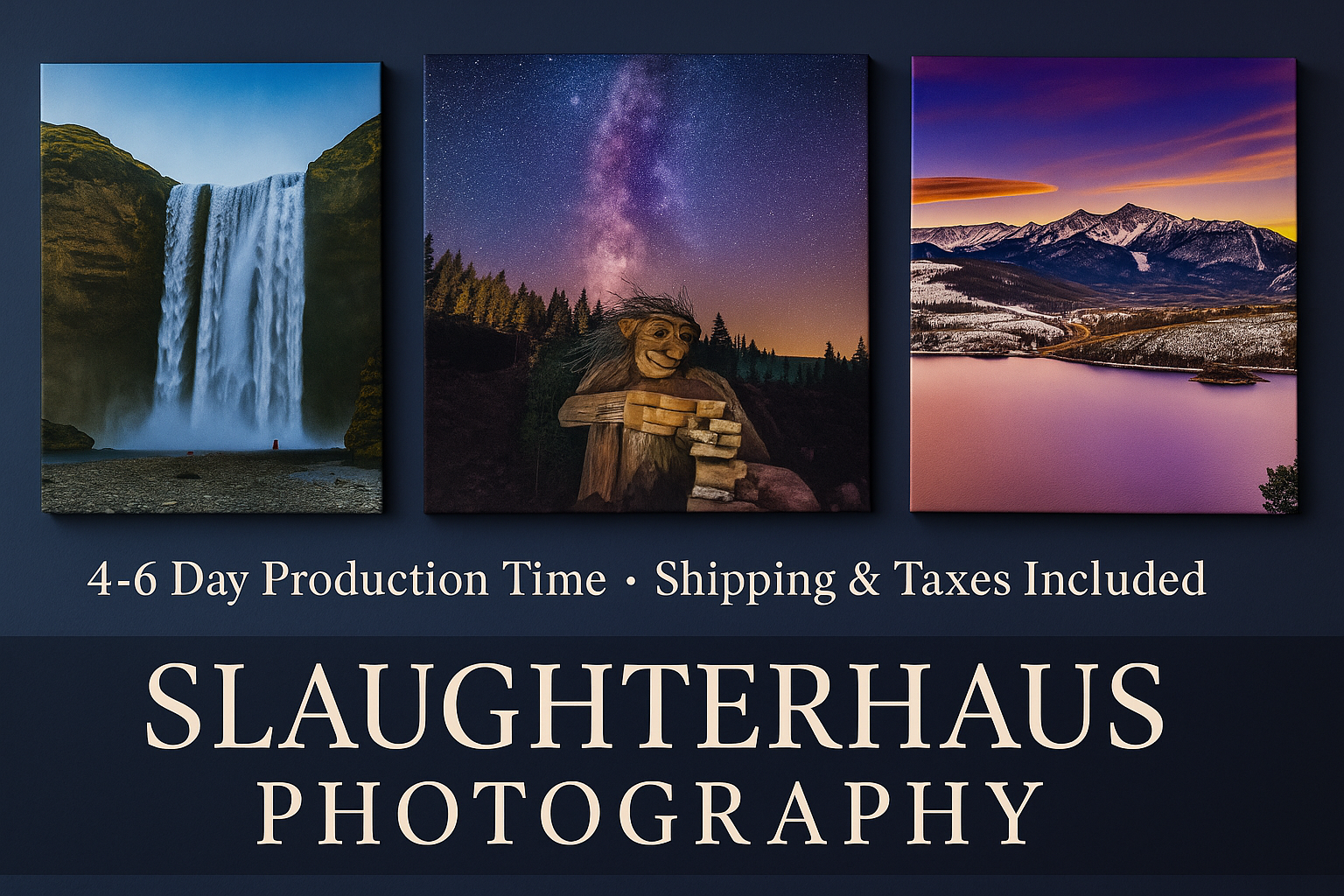 Professional banner for SlaughterHaus Photography with improved centering