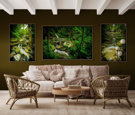 Devil’s Den Trio Canvas Wall Art – 3-Piece Set | Multiple Sizes & Mediums | SlaughterHaus Photograph | SlaughterHaus Photography of NWA – Photo Sessions & Canvas Prints